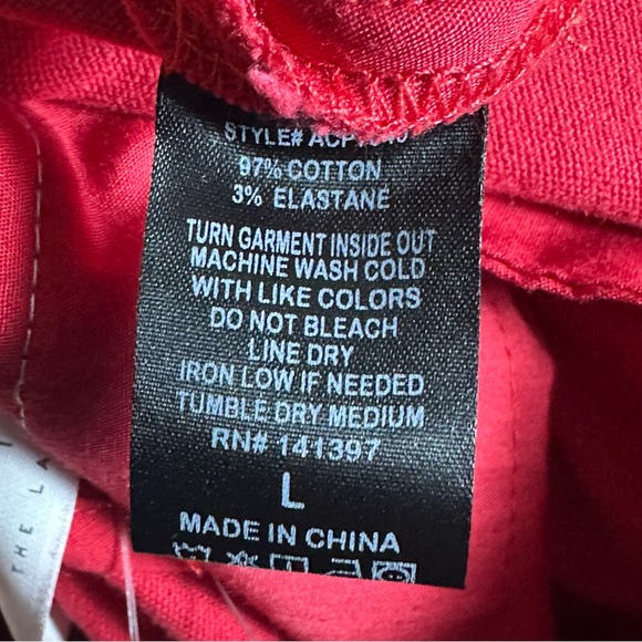 Anthropologie ASTR Nixon Cropped Wide-Leg Strawberry Red L Casual Elegant - Picture 12 of 12